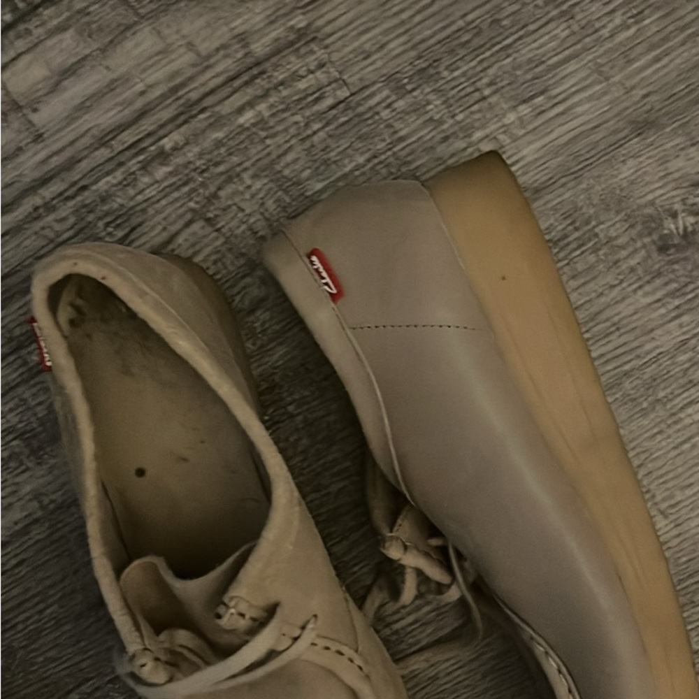 Clarks Women's Taupe Lace-Up Sneakers